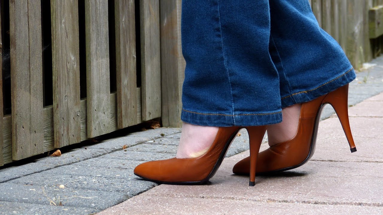 Snapshot #16 - Out in Brown High Stiletto Heels