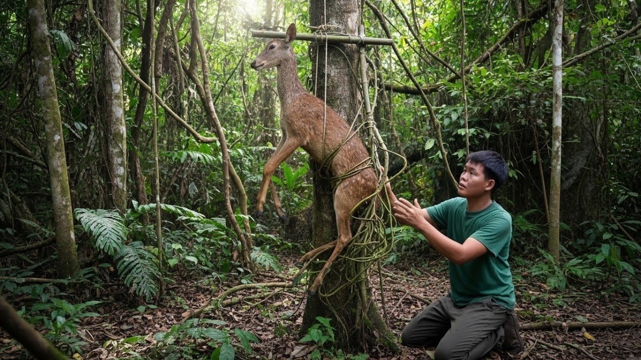 200 Days of Survival in the Wild | Traps, Wild Deer, Giant Boar & Living Alone