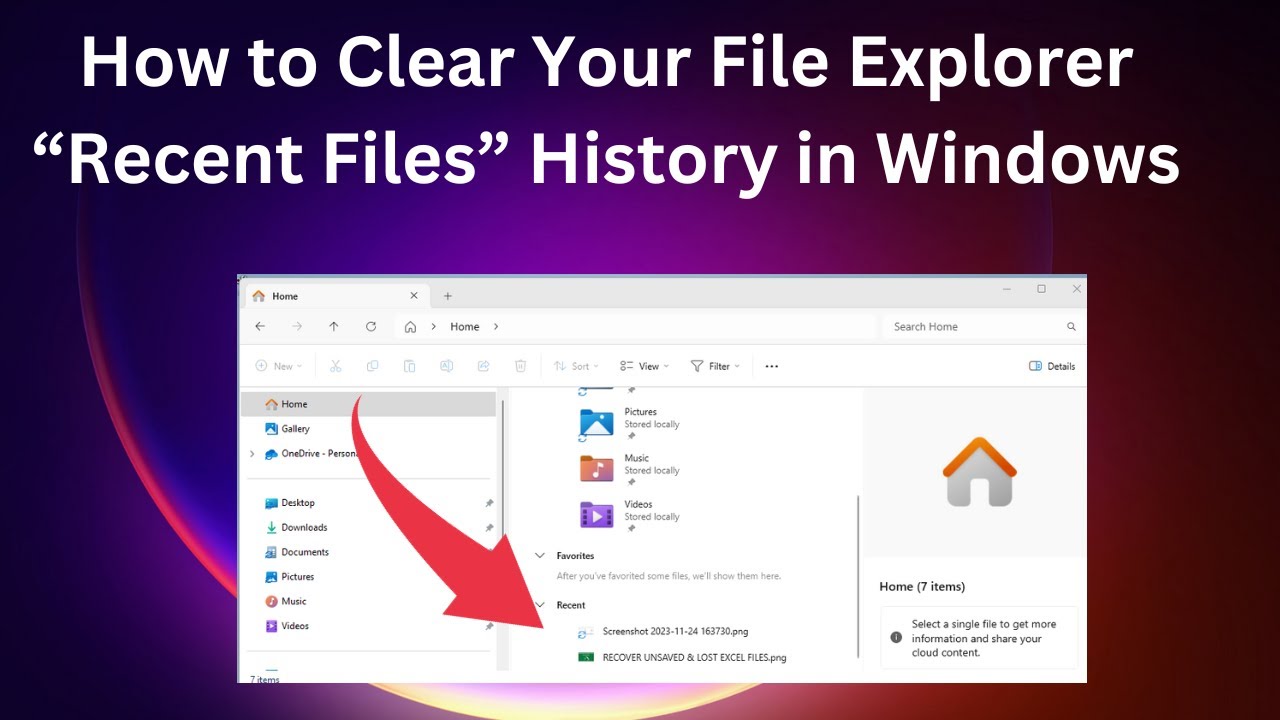 Как очистить историю «Недавних файлов» в проводнике Windows?