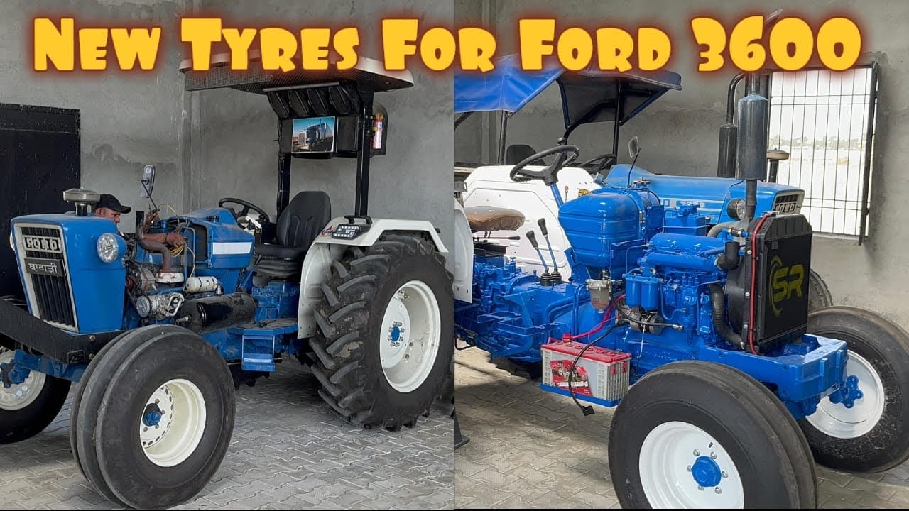 New Tyres For Ford 3600 Tractor | Old Tractor Engine Work Start | Modifications #tractor #Vlog
