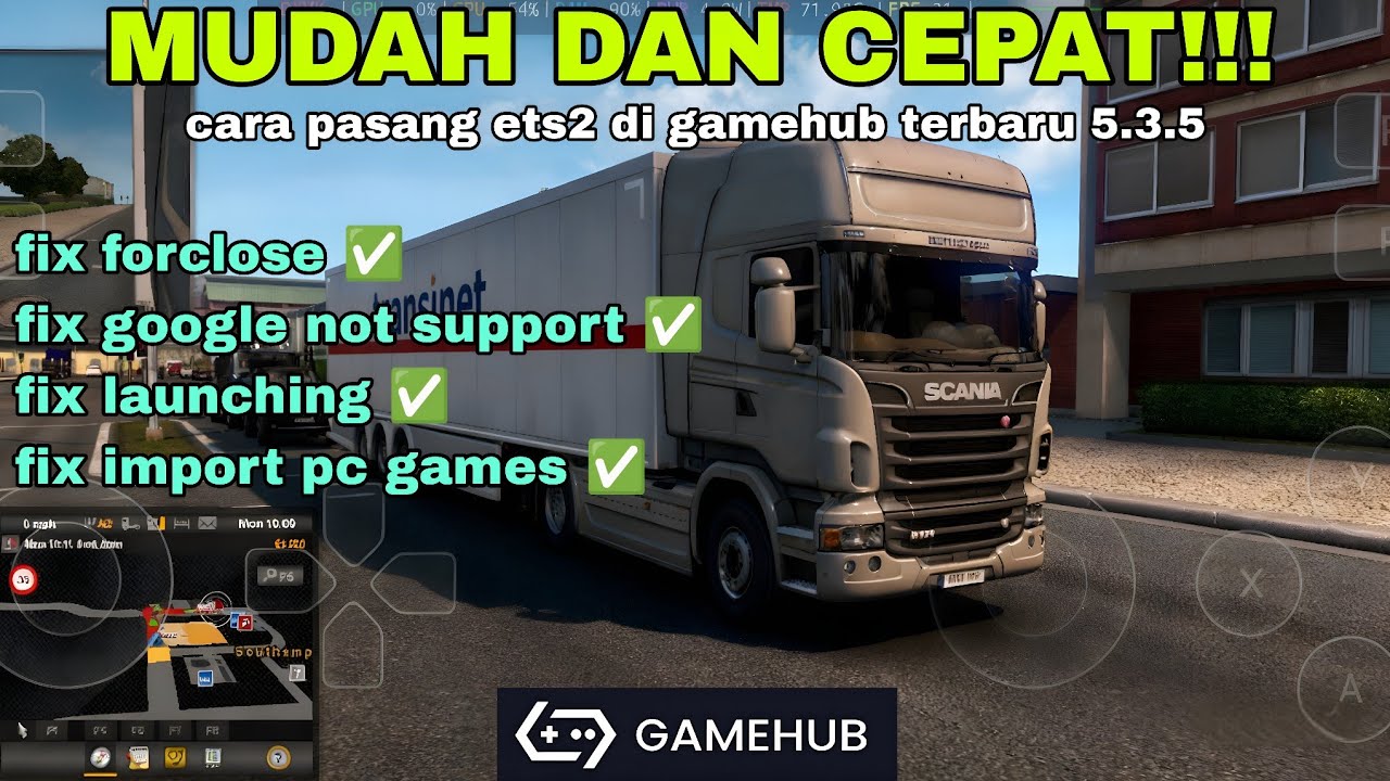 cara pasang ets2 di gamehub 5.3.5 terbaru anti gagal
