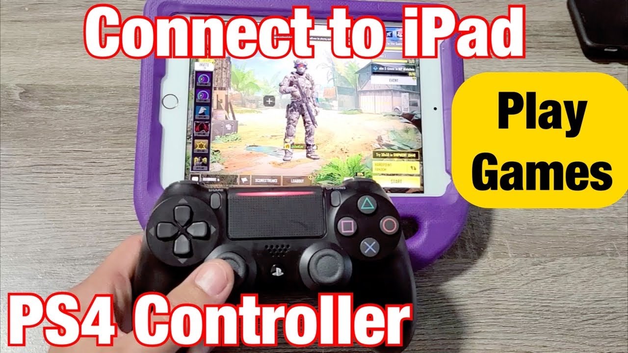 Play Games on iPad with PS4 Controller