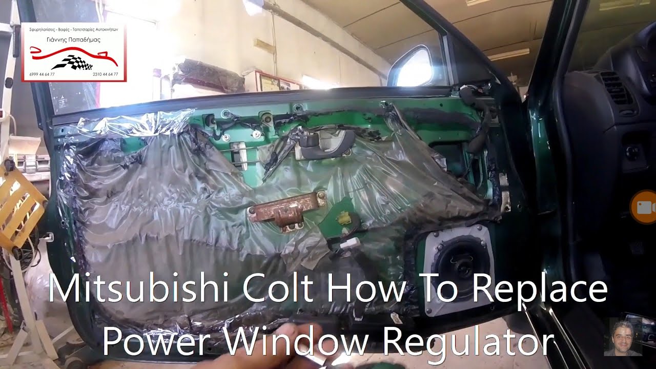 Mitsubishi Colt (1992–2003) How To Replace Power Window Regulator