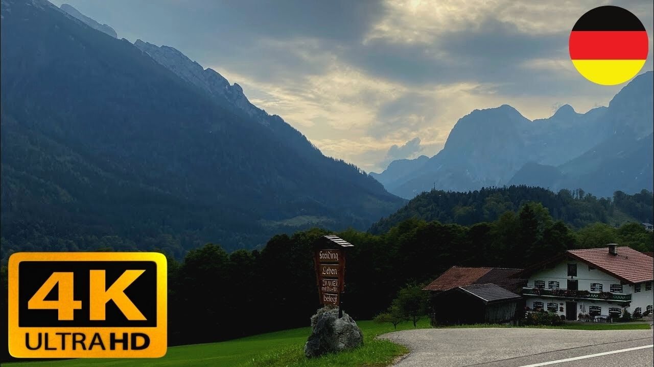Driving from Ramsau to Lake Hintersee, Berchtesgaden 🇩🇪 | Full Scenic Drive 4K