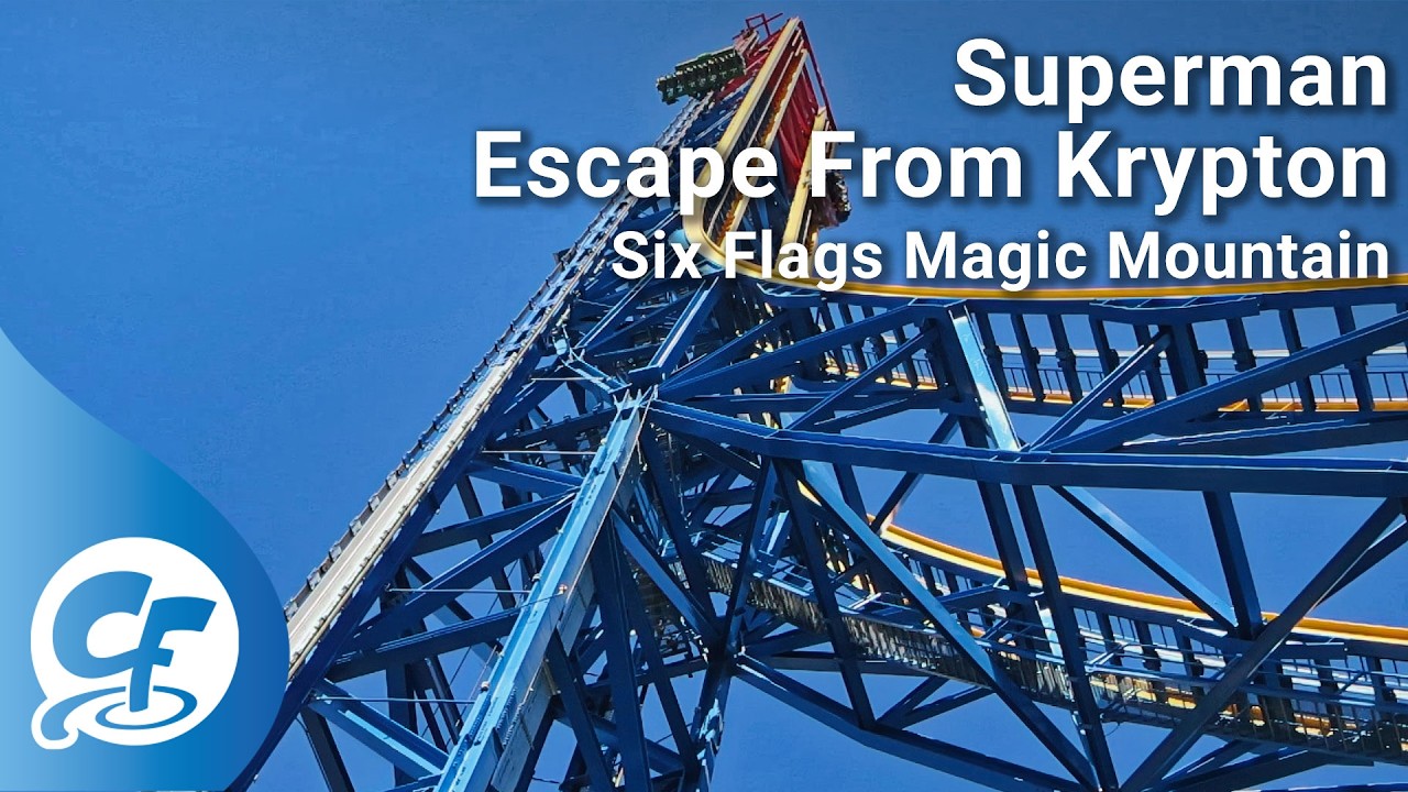Superman: Escape from Krypton off-ride HD Six Flags Magic Mountain