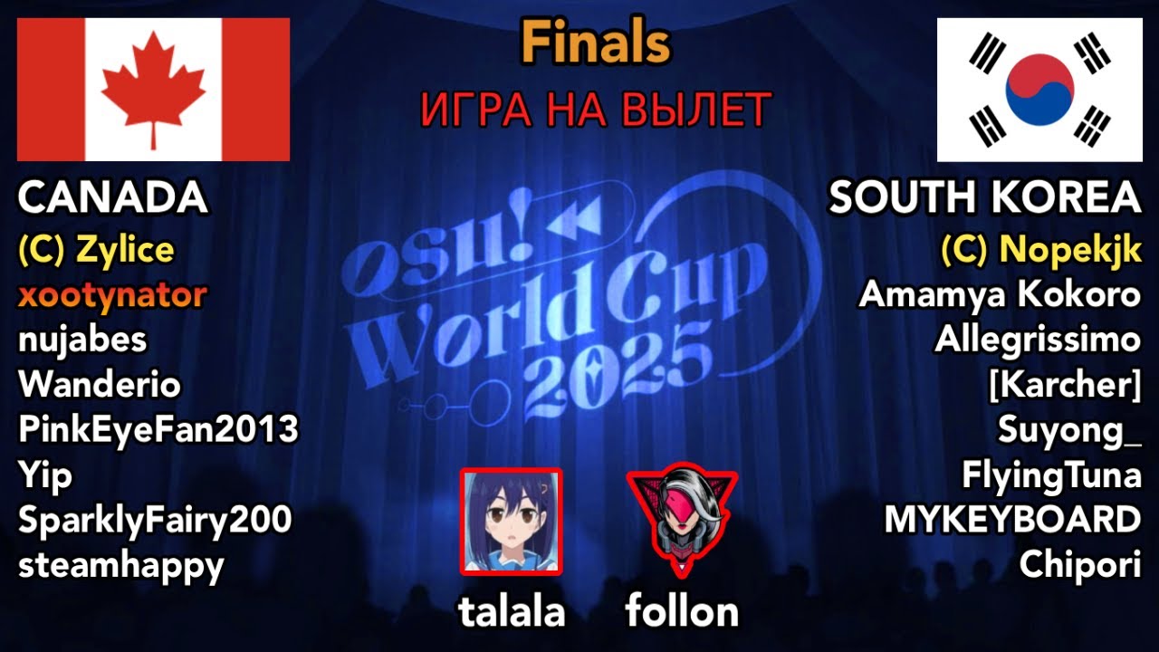 Талала и Фоллон смотрят игру Канада VS Южная Корея на OWC 2025. Финал, Нижняя Сетка