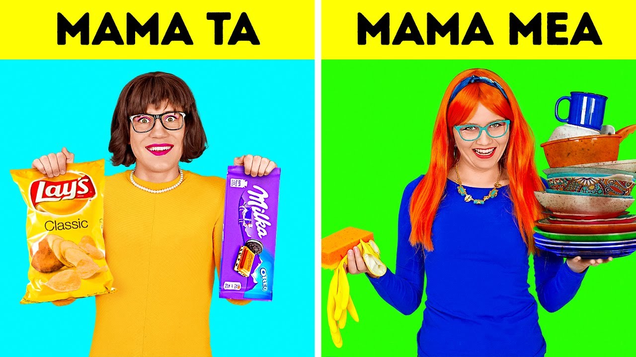 MAMA TA VS. MAMA MEA || Momente amuzante în familie, bogați vs. săraci, marca 123 GO! BOYS