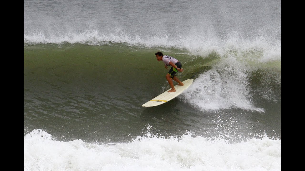 Jacksonville Beach Pier Sessions - Surfing Hurricane Joaquin