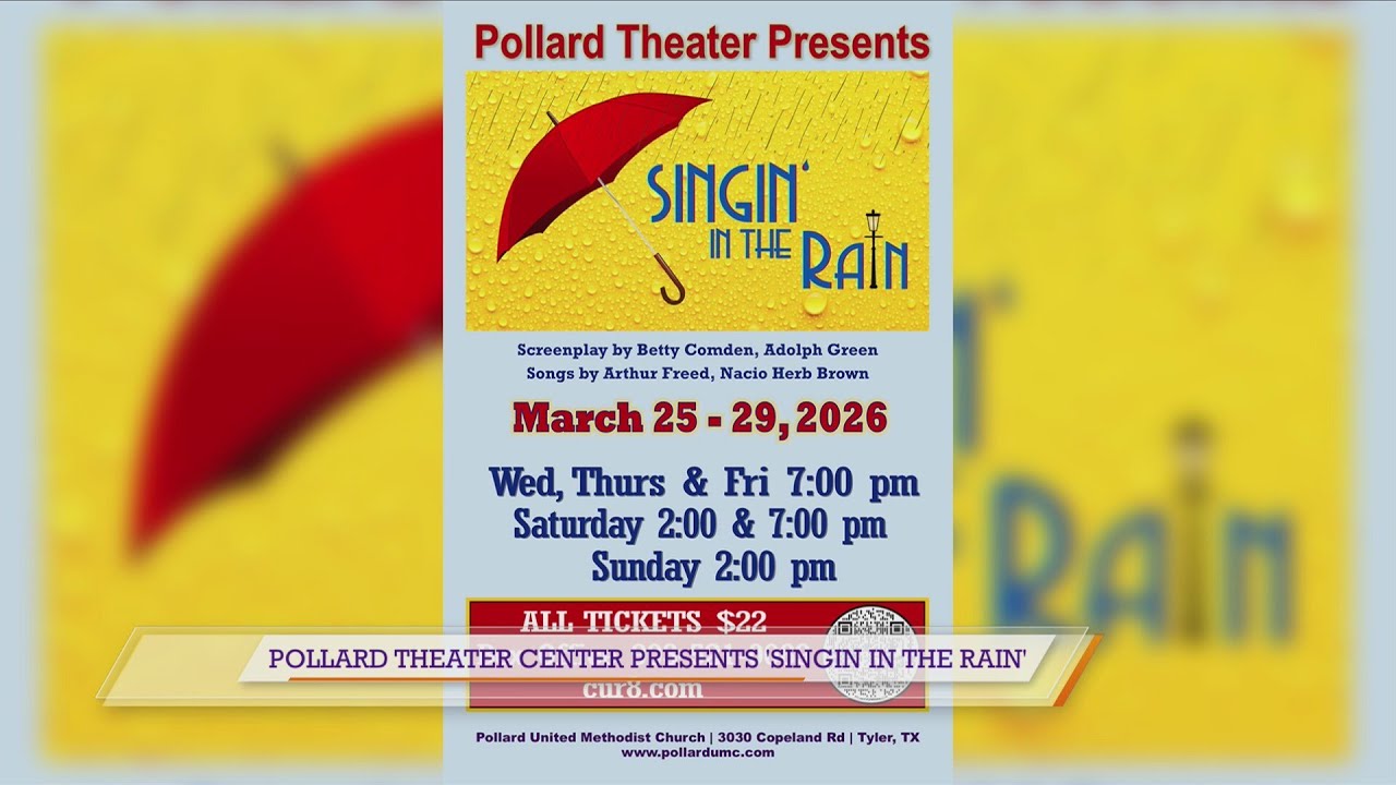 Театр «Поллард» представляет мюзикл «Поющие под дождем».