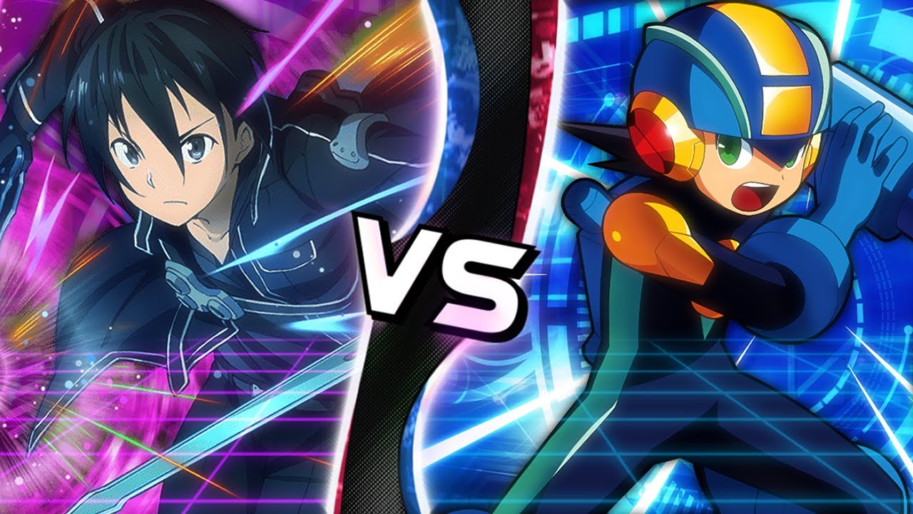 KIRITO VS MEGAMAN.EXE! (Sword Art Online VS CAPCOM Sprite Animation) | Limit Break: Showdown