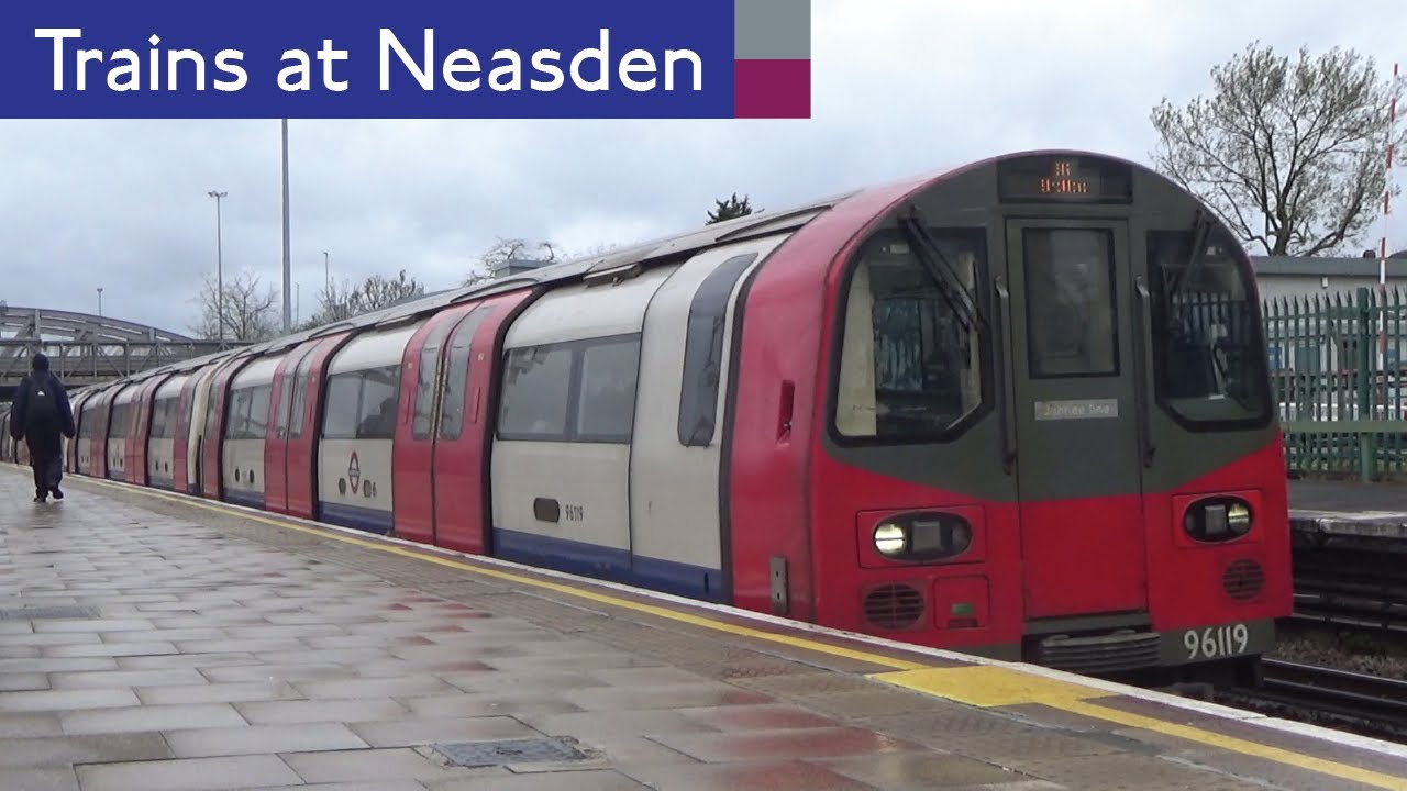 London Underground Metropolitan And Jubilee Line Trains At Neasden