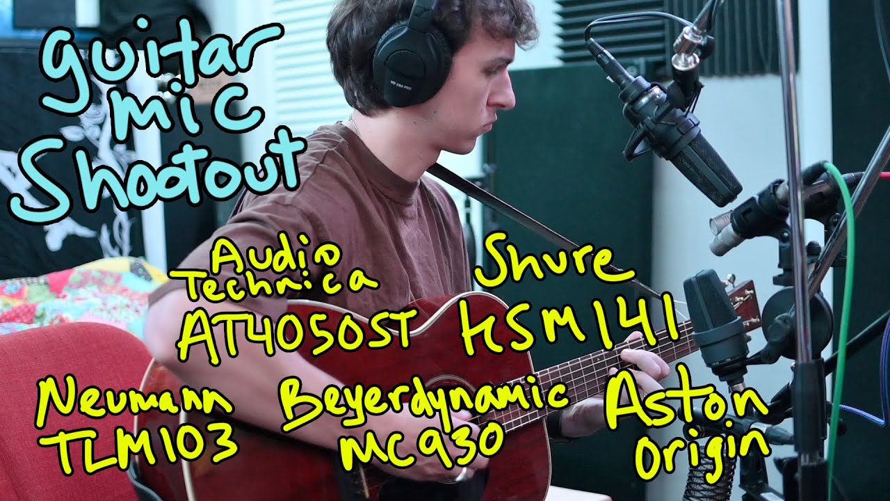 Guitar Mic Shootout - AT4050ST, Neumann TLM103, KSM141, MC930, Aston Origin. Ryan Yingst