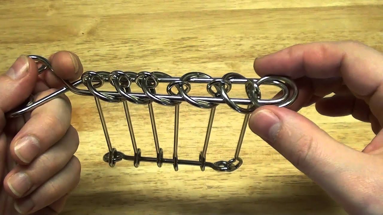 Baguenaudier Chinese Rings Desperado Centipede puzzles solution and tutorial
