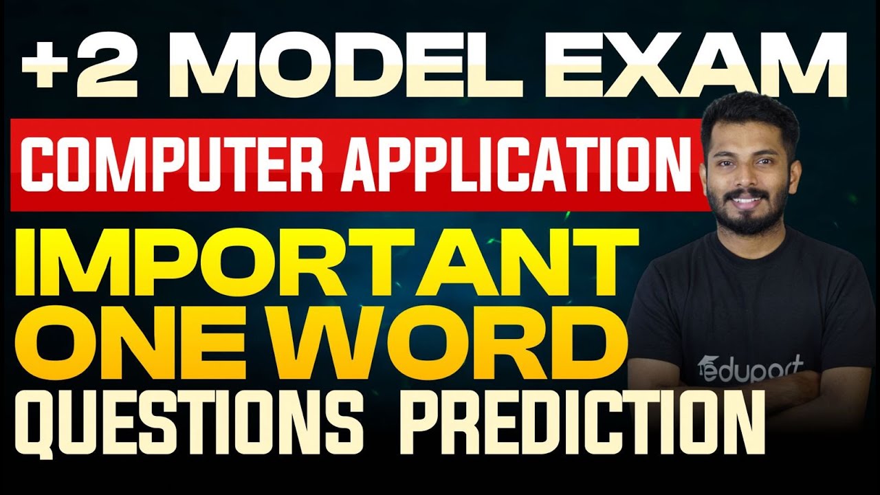 Plus Two Model Exam Accountancy | One word Question | Eduport Commerce