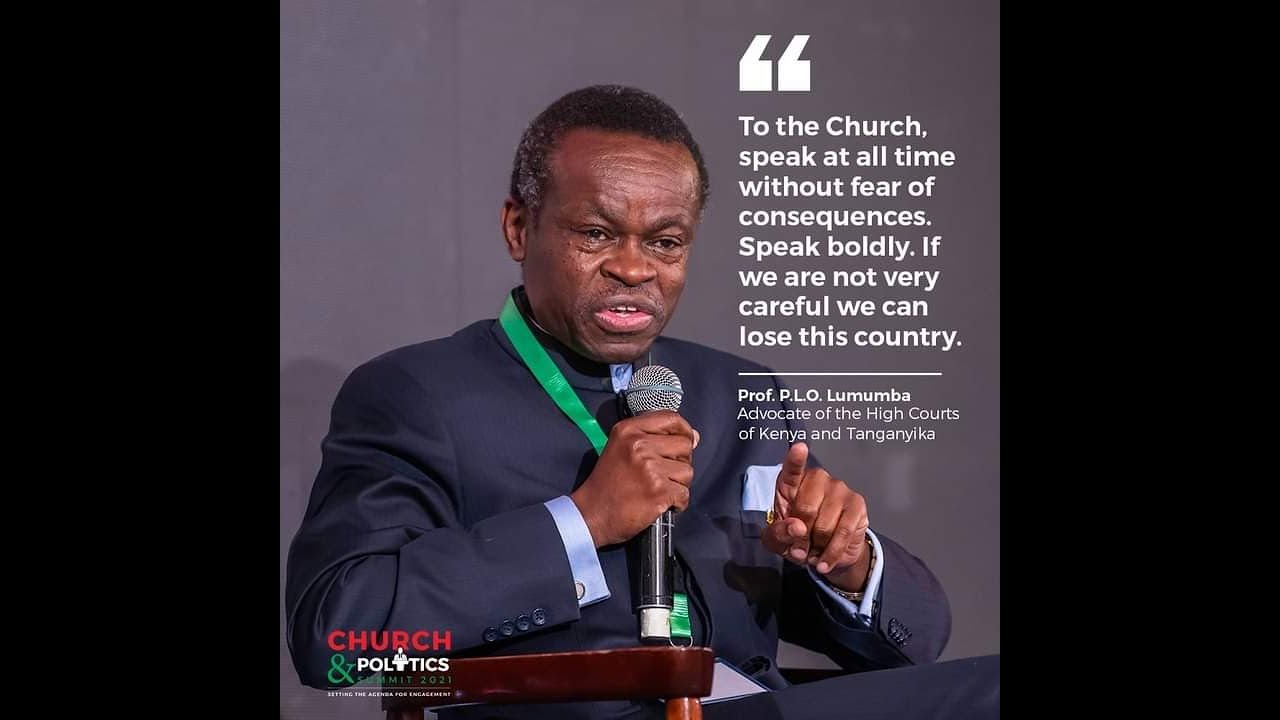 Prof. PLO Lumumba Speech at Church and Politics Summit Part 1