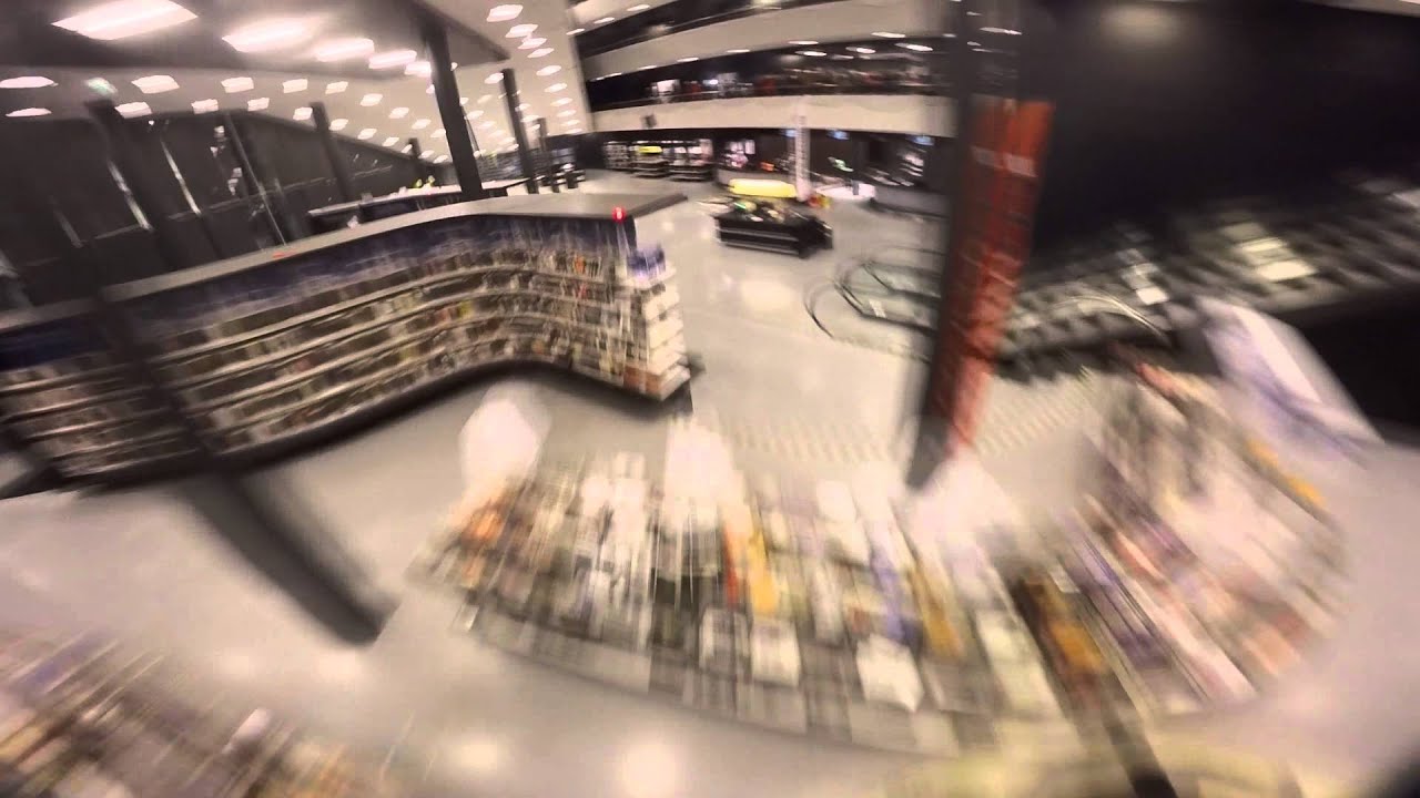 Race in Library with formula fpv