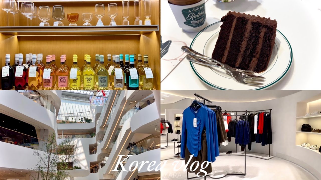 Korea vlog. ZARA 자라 가을 쇼핑🍂 더현대서울 The Hyundai Seoul. 랄프스 커피 Ralph's Coffee in Korea☕️🇰🇷 재밌는 편집숍 쇼핑