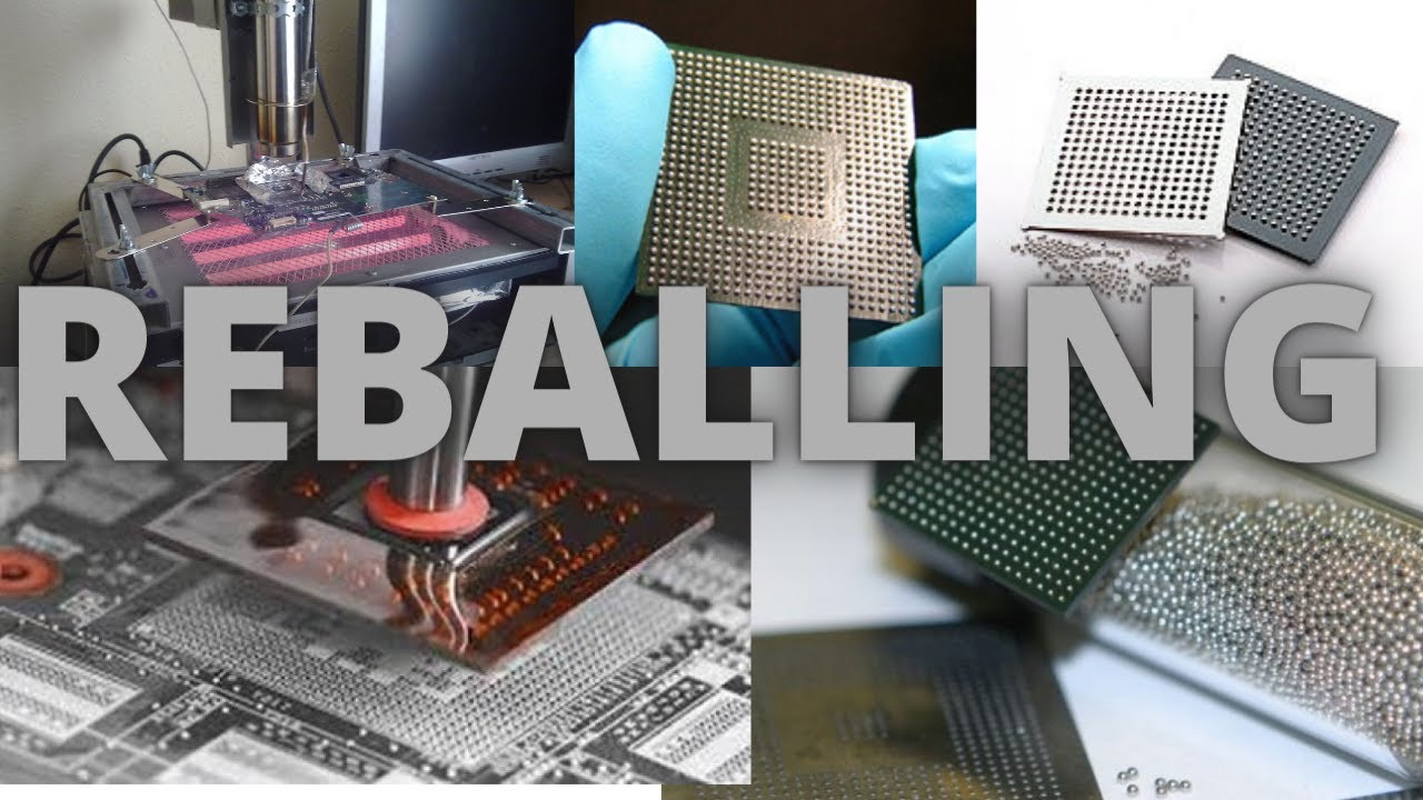 Como é feito o Reballing em um BGA  - Veja todo processo de ressolda do microprocessador