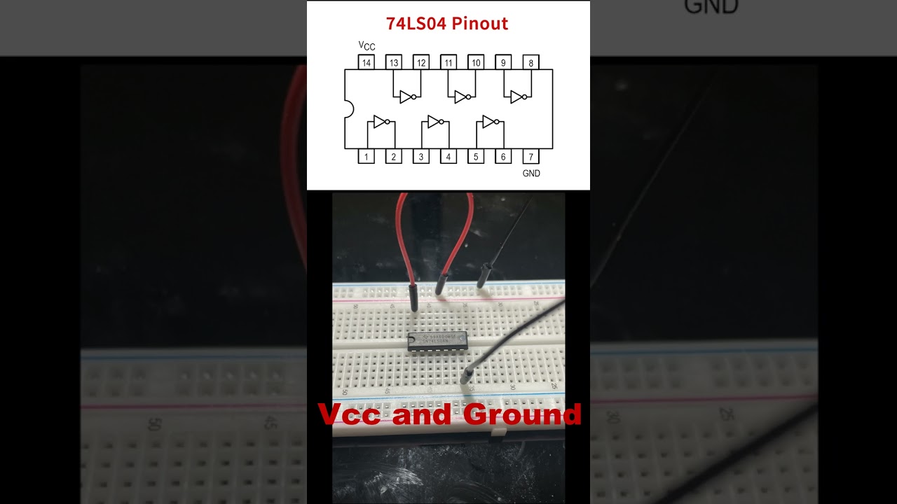 How to use the 74ls04 inverter
