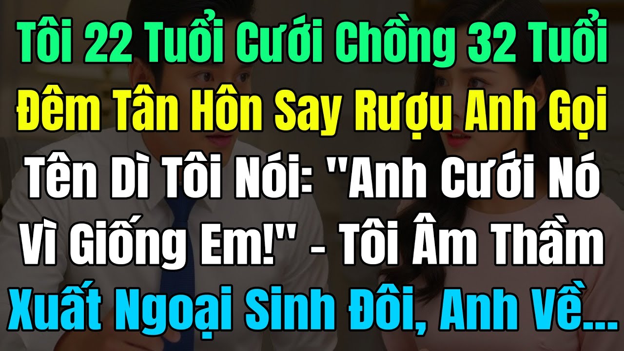 Tôi 22 Tuổi Cưới Chồng 32 Tuổi, Đêm Tân Hôn Say Anh Gọi Tên Dì Tôi, Nói: 