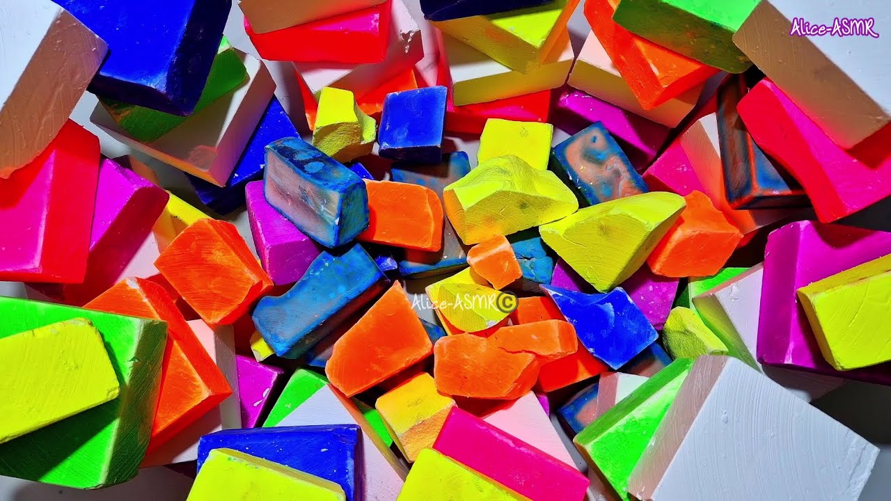 Neon Dyed Gym Chalk | Mass Crush | 25k Celebration | Sleep Aid | Relaxing Asmr
