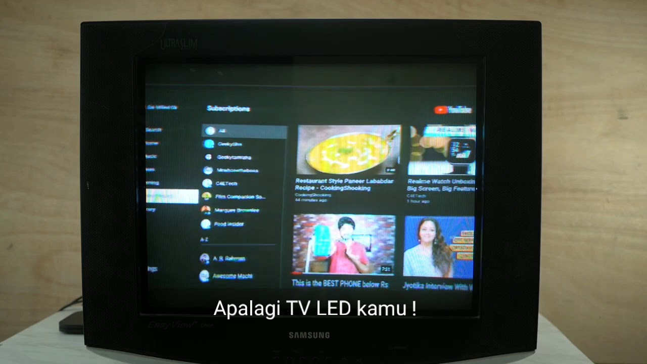 TV Jadul jadi Smart TV pake Transvision Xstream Android Box