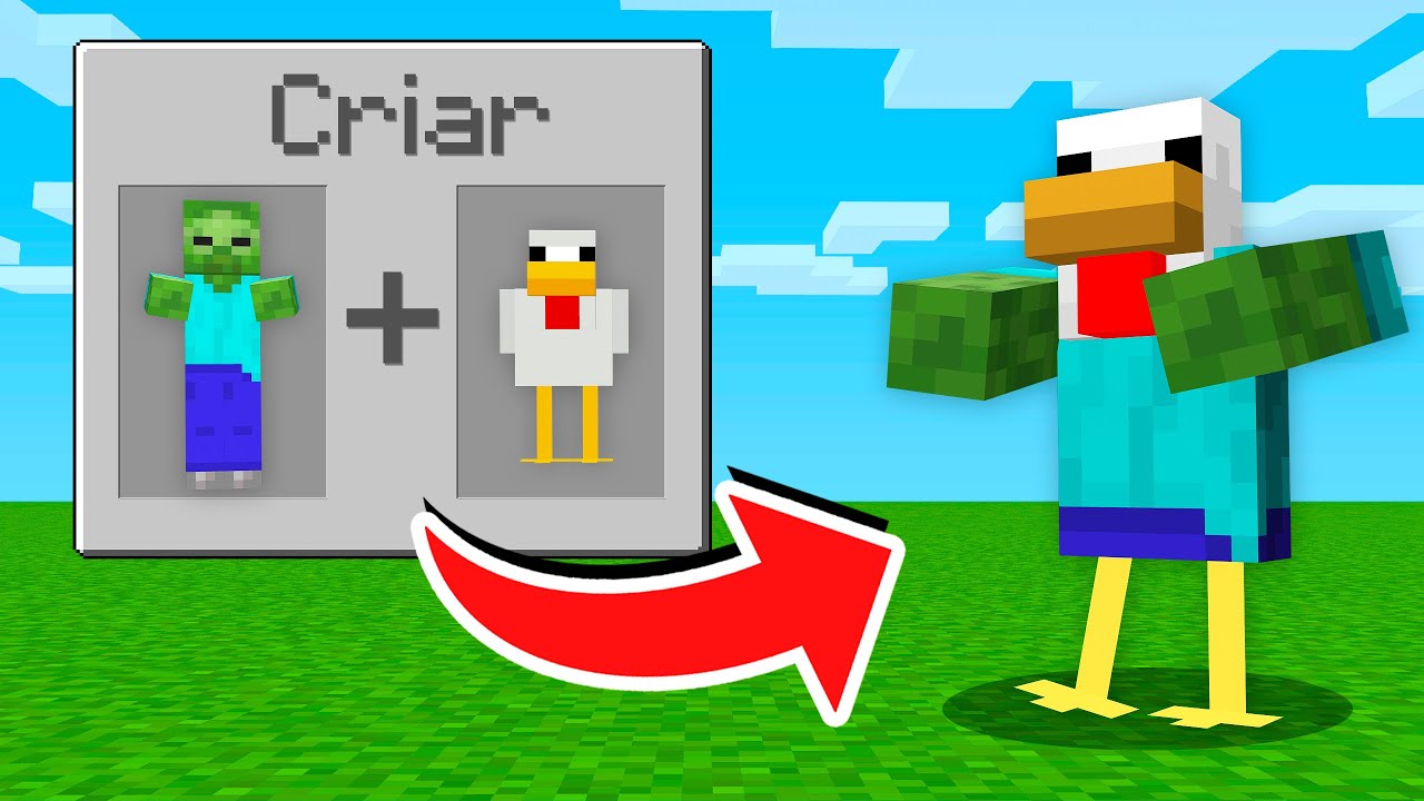 Posso CRIAR QUALQUER MOB usando POUCA COISA no Minecraft!