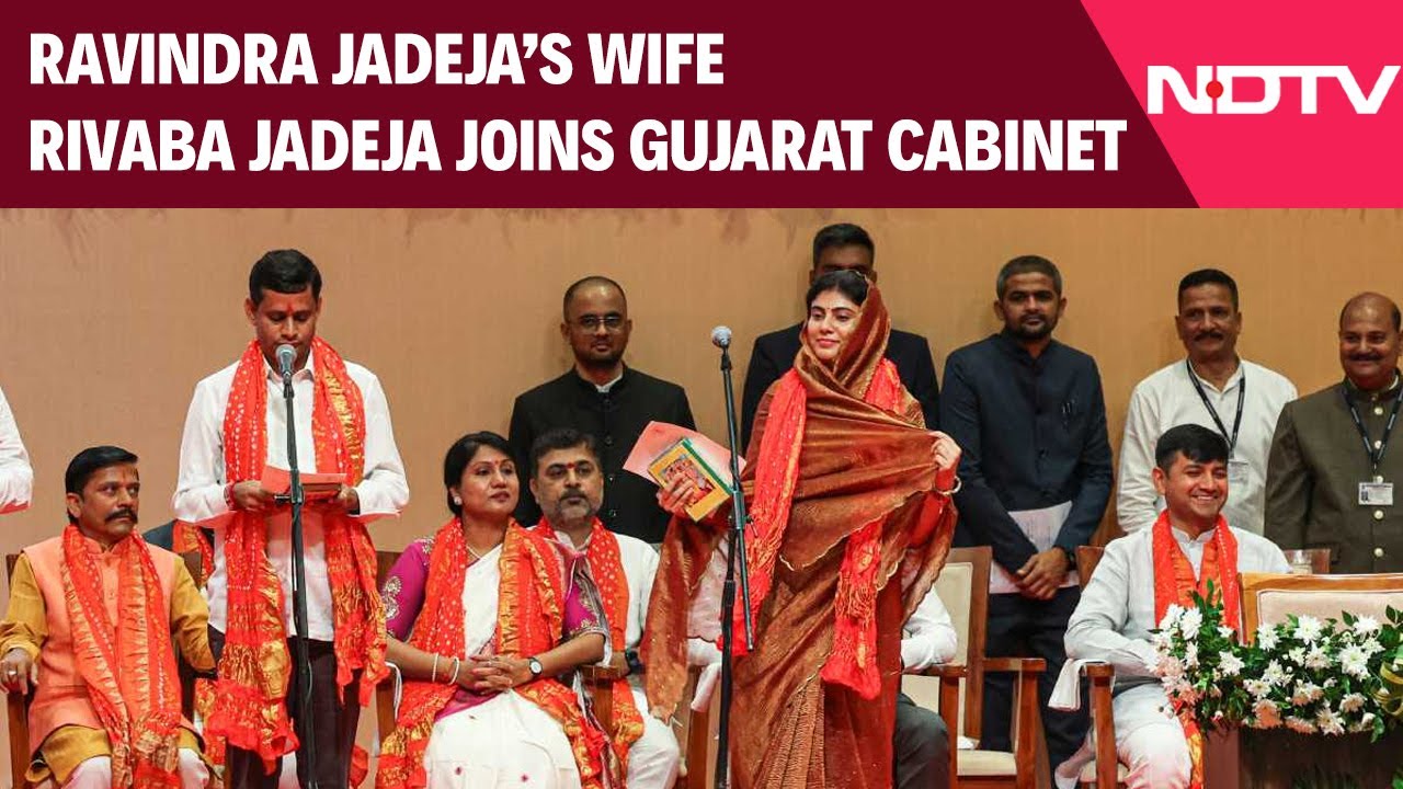 Gujarat Cabinet Expansion News | Ravindra Jadeja&rsquo;s Wife Rivaba Jadeja Joins Gujarat Cabinet