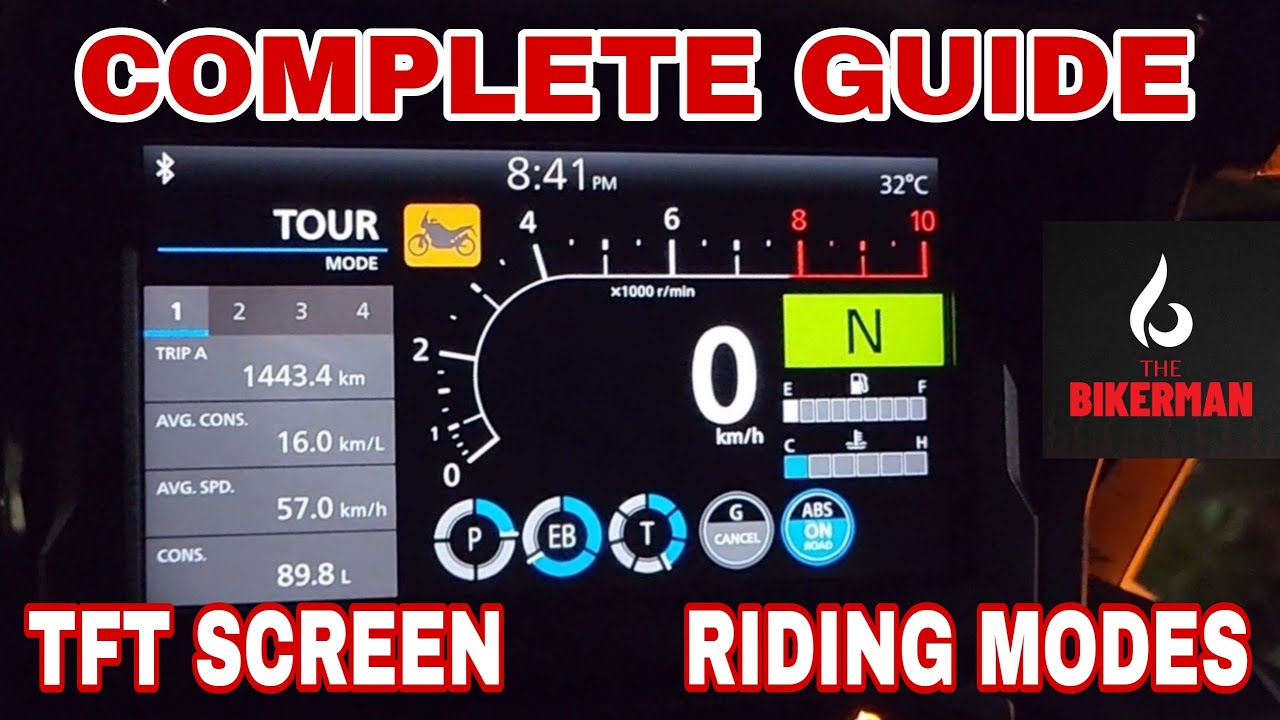 2020 Honda Africa Twin DCT | TFT Intrument Cluster Guide | Touchscreen | Riding Modes | Dashboard