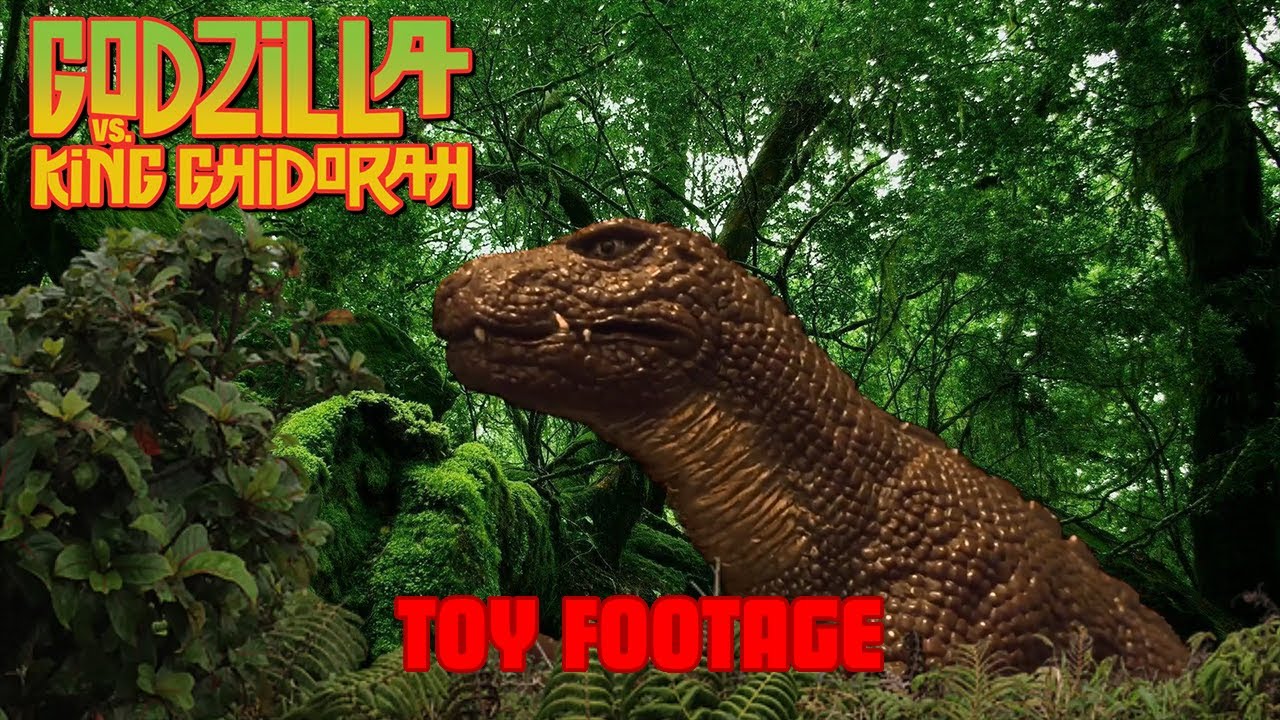Godzilla vs. King Ghidorah - Godzillasaurus Attack Scene (Toy Footage)