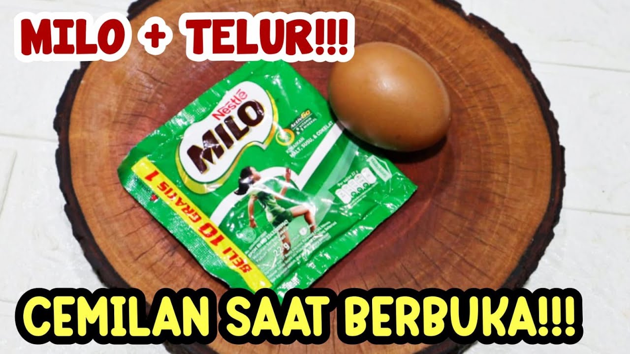 CARA MEMBUAT OLAHAN MILO DAN TELUR PALING ENAK UNTUK BERBUKA. BUNDA WAJIB COBA!!