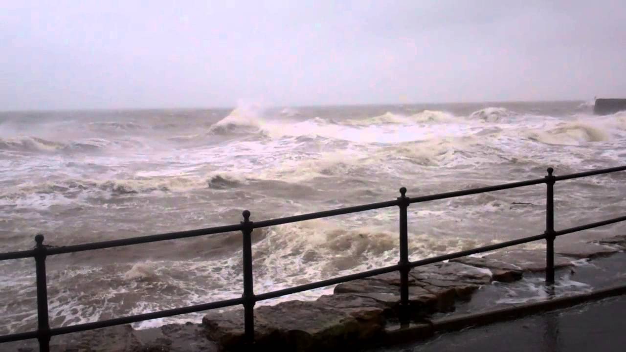 Winter Storm Waves Coast St Monans East Neuk Of Fife Scotland