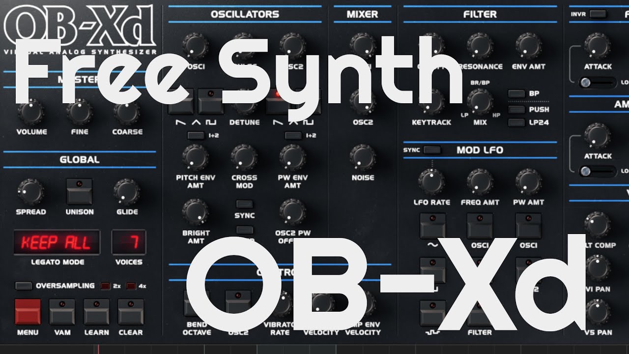 Free Synth - OB-Xd 3.0 (No Talking)