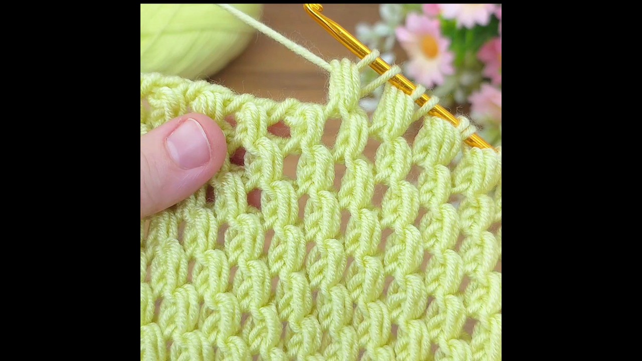 Wow!! Super easy tunisian crochet model baby blanket #crochet
