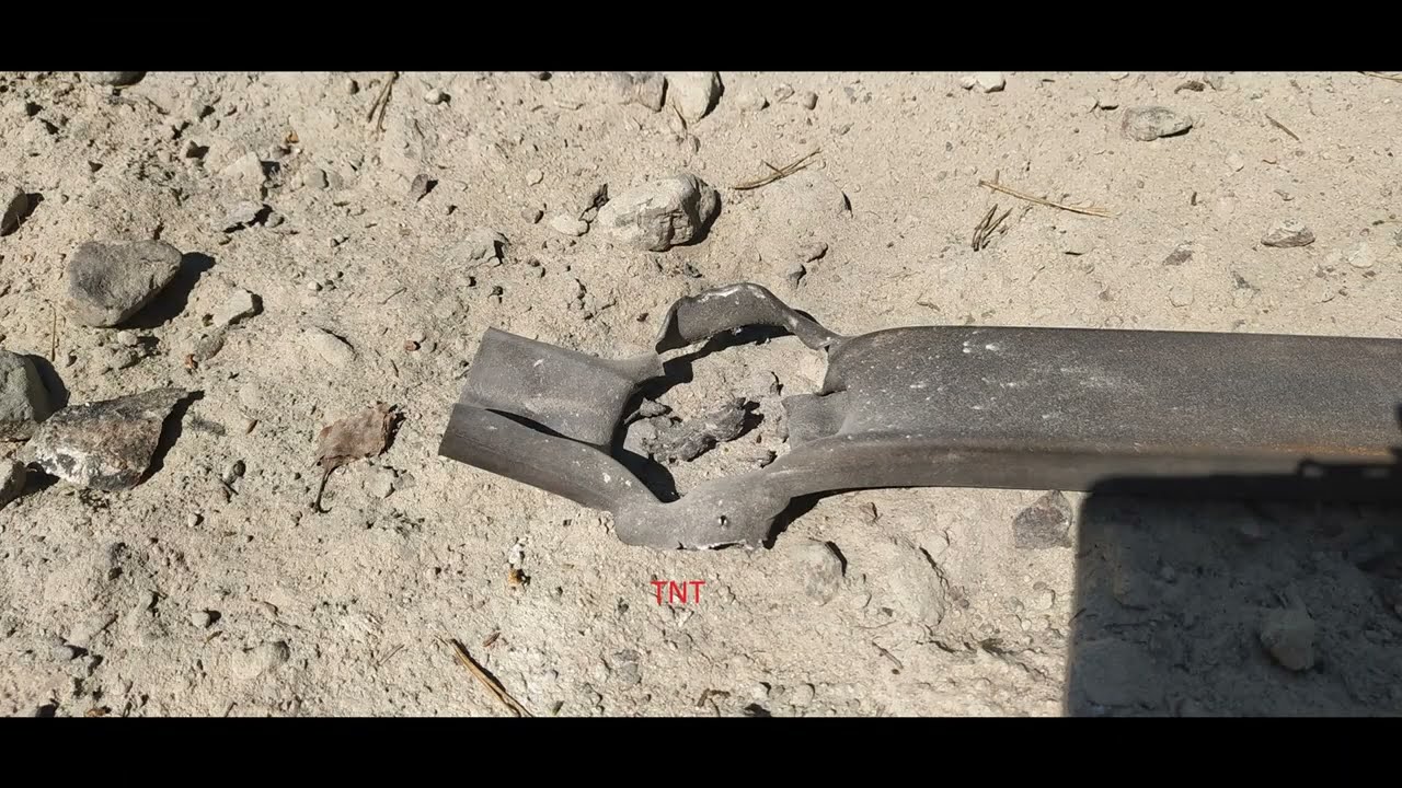 Тест бризантности(ТНТ,Аммонал, Аммотропин,Сахарный динамон)/Brisance test(TNT,AN mix)