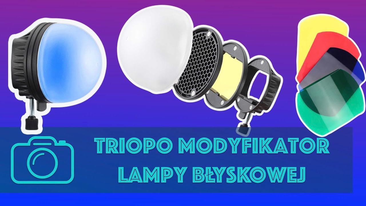 TRIOPO -  tani zestaw modyfikatorów do lampy błyskowej z Aliexpress