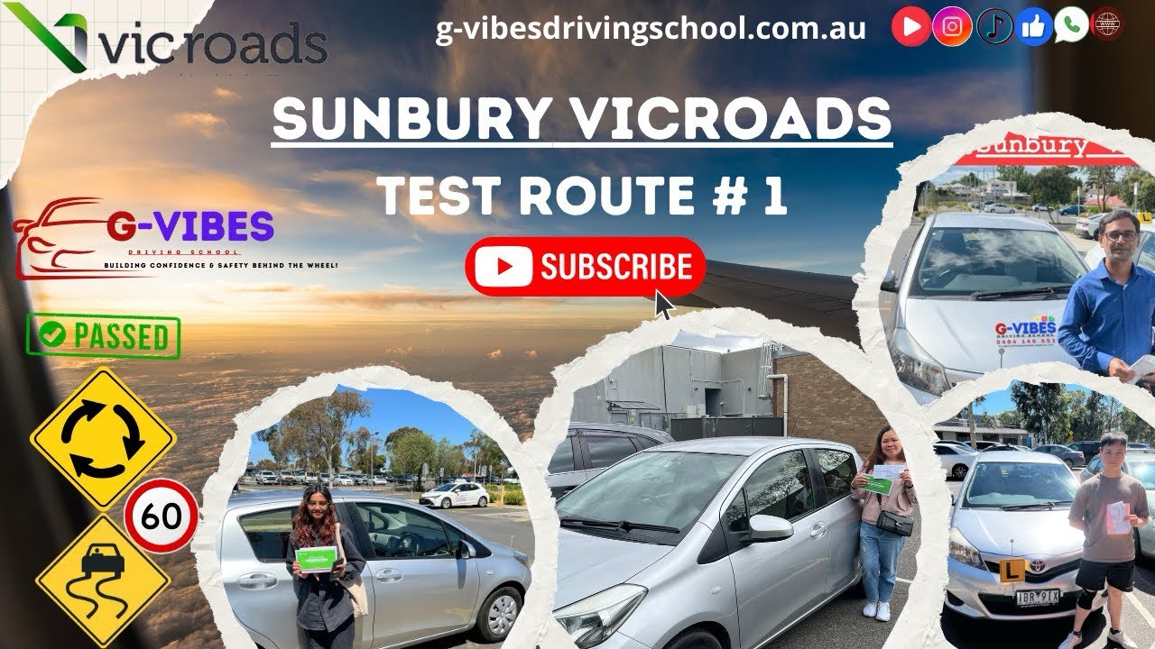 Drive Test Rout# 1 | Sunbury VicRoads  | G-VIBES DRIVING SCHOOL 📱 0494 145 551