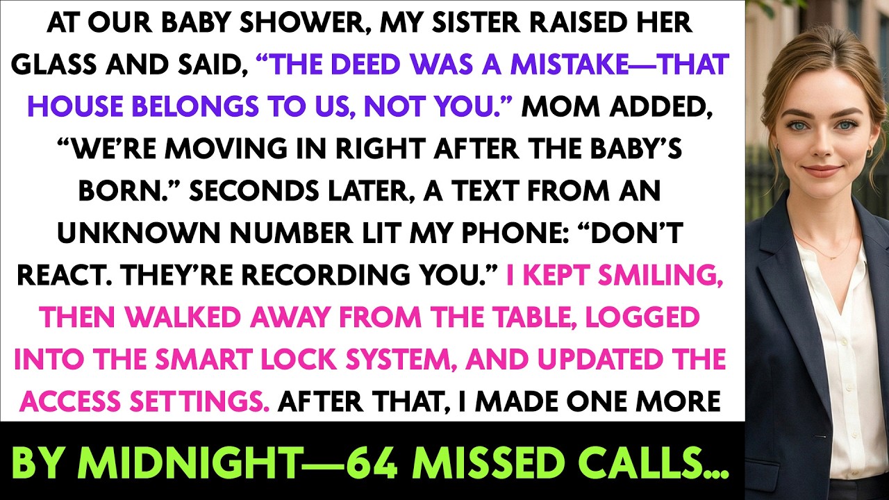 At Our Baby Shower, My Sister Raised Her Glass And Said, “The Deed Was A Mistake—That House Belongs