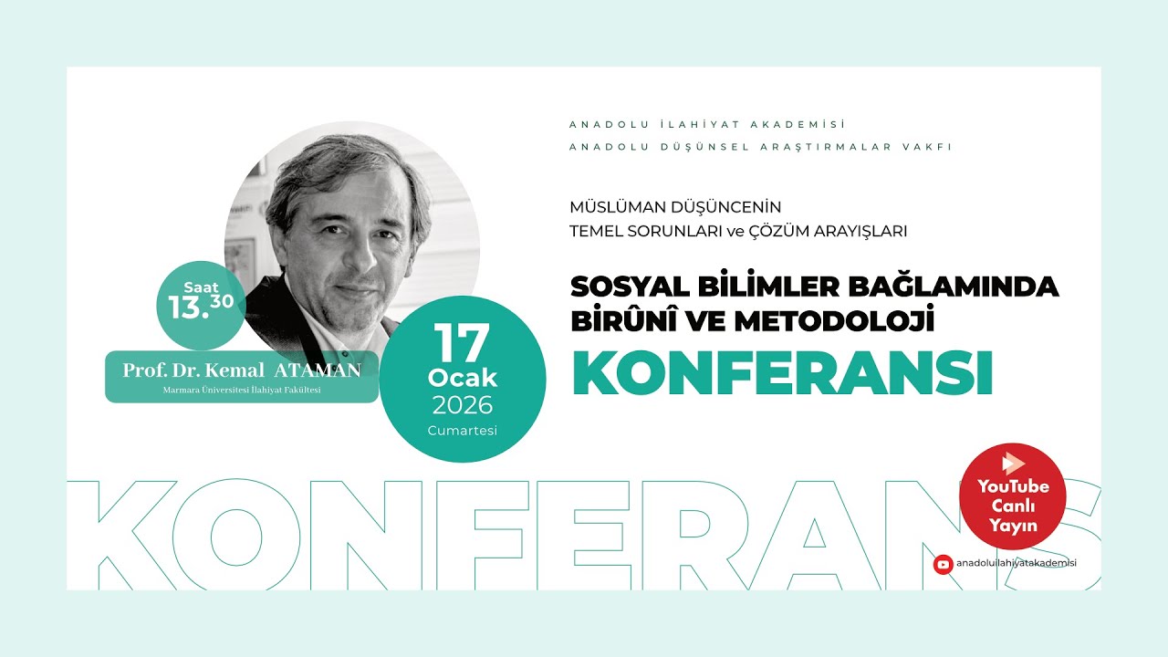 Prof. Dr. Kemal ATAMAN | Sosyal Bilimler Bağlamında Birûnî ve Metodoloji