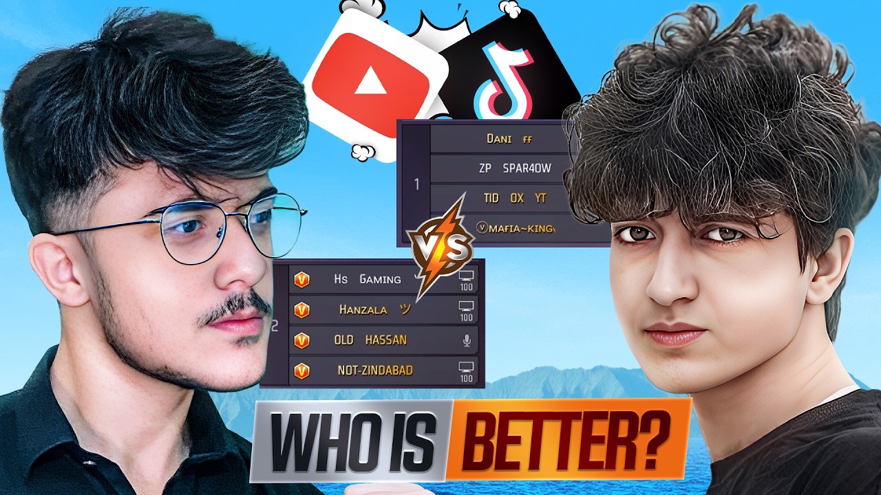 V Badge Creators Clash⚔️| TikTokers Challenge YouTubers in Free Fire!