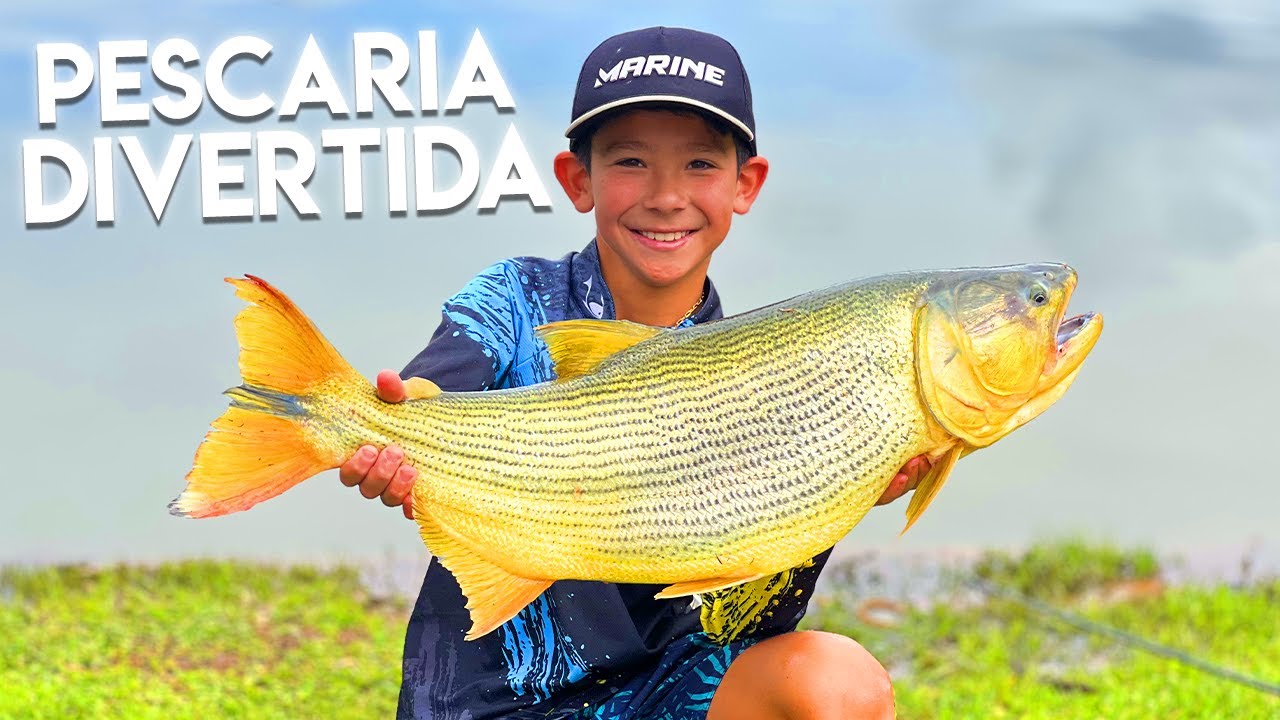 AQUI A ADRENALINA VAI A 1000! Iscas fatais para pesca de DOURADO e PEIXE DE COURO