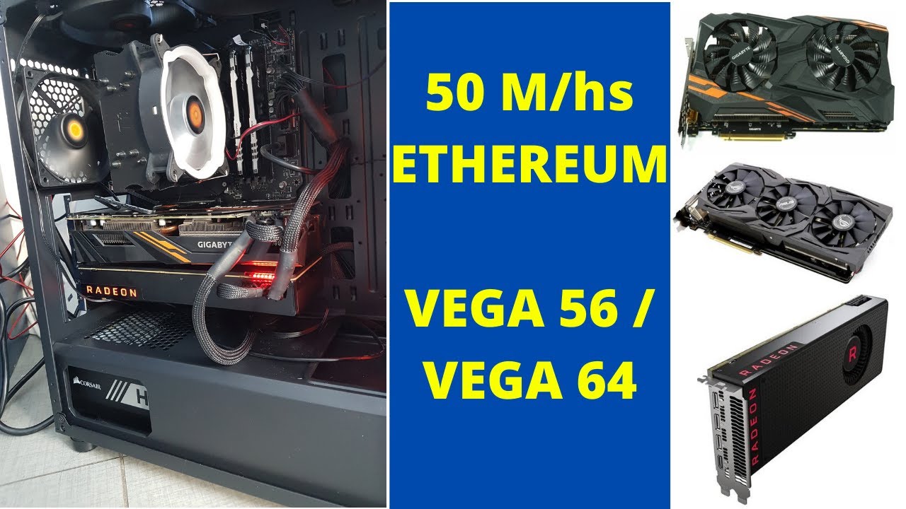 50 Mh/s Ethereum Mining Vega GPU
