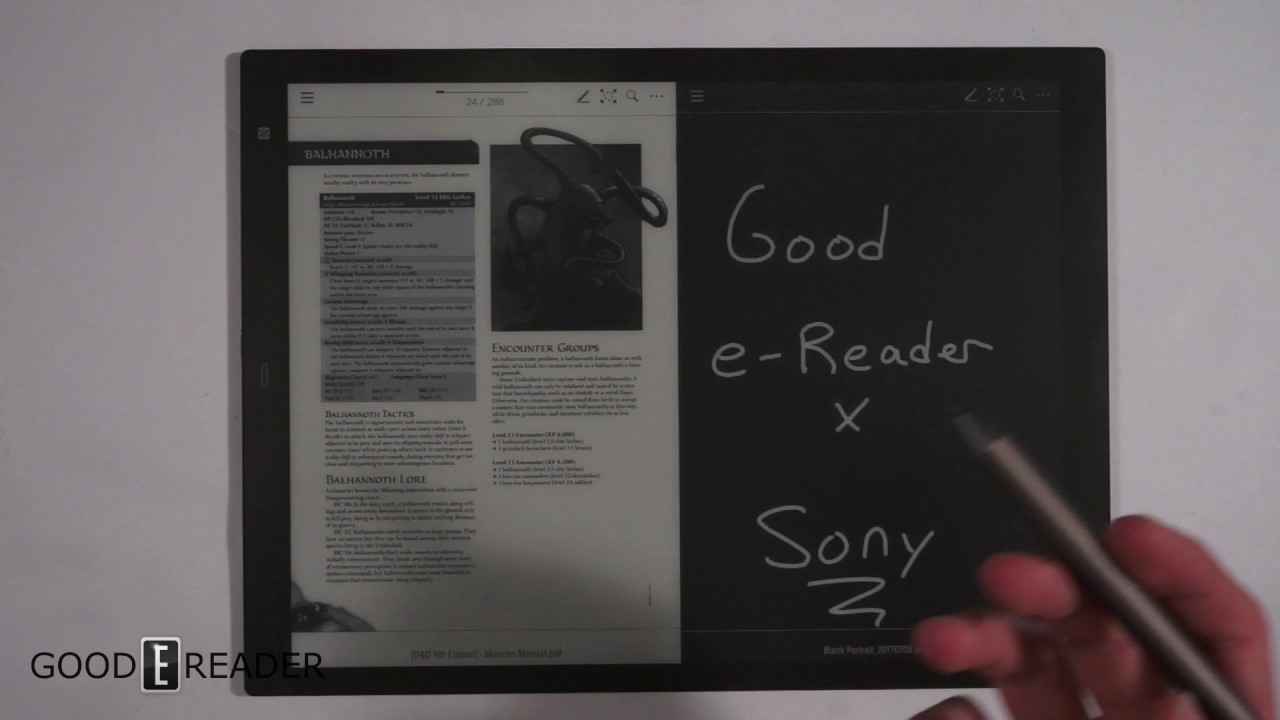 Sony DPT-RP1 Digital Paper - PDF Experience