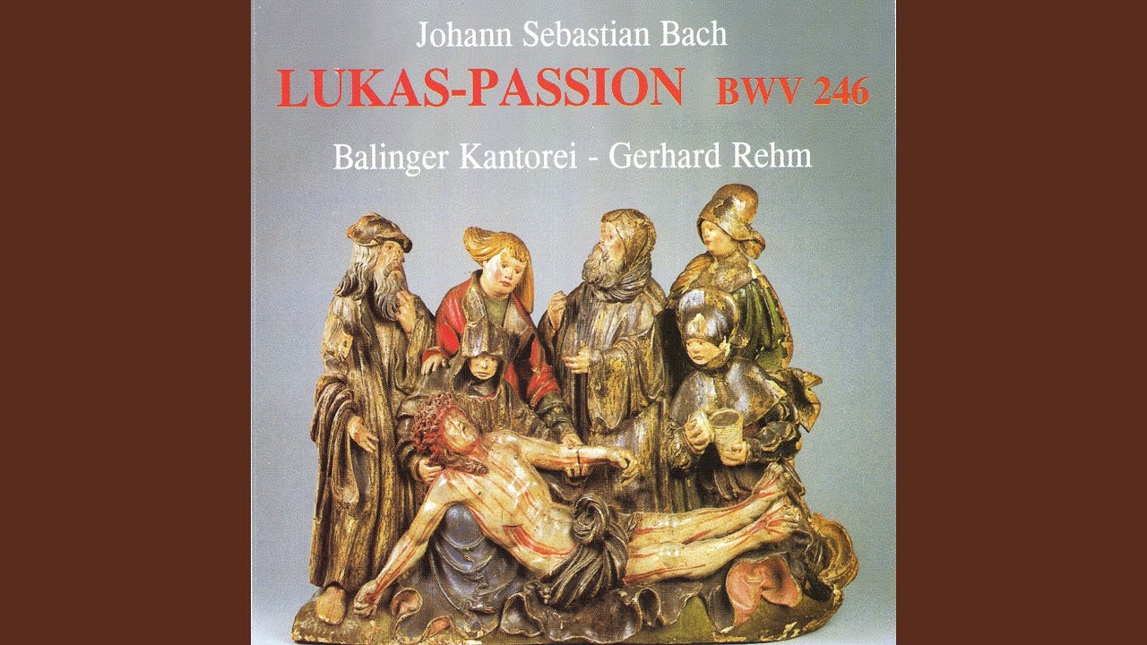 St. Luke Passion, BWV 246: No. 101, Arie. Lasst mich ihn nur noch einmal küssen