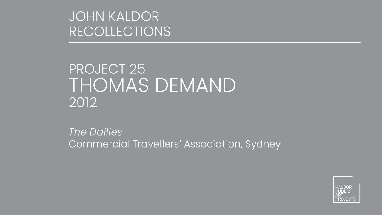 Project 25: Thomas Demand, 2012 - John Kaldor Recollections