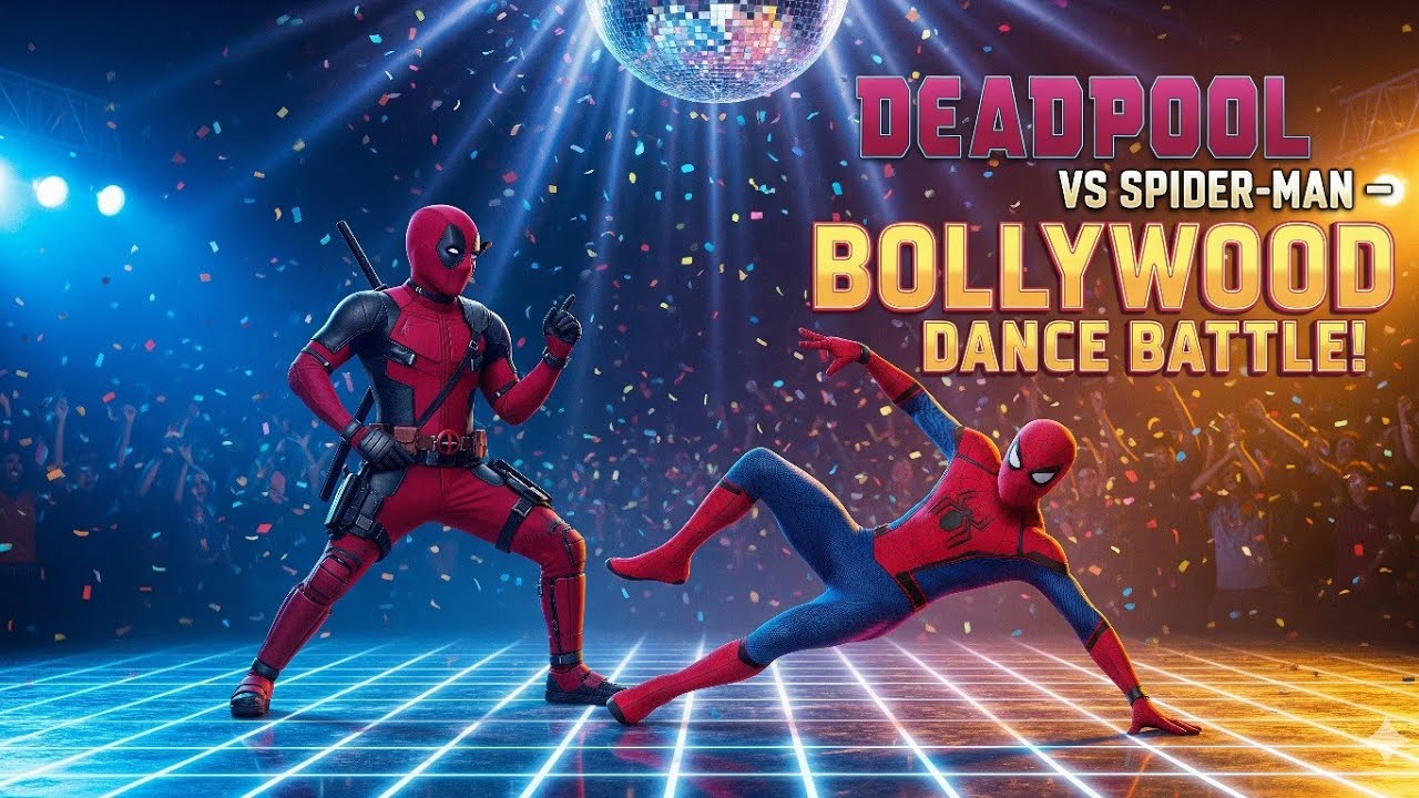 Deadpool vs Spider-Man: Bollywood Dance Battle 🕺#youtube 