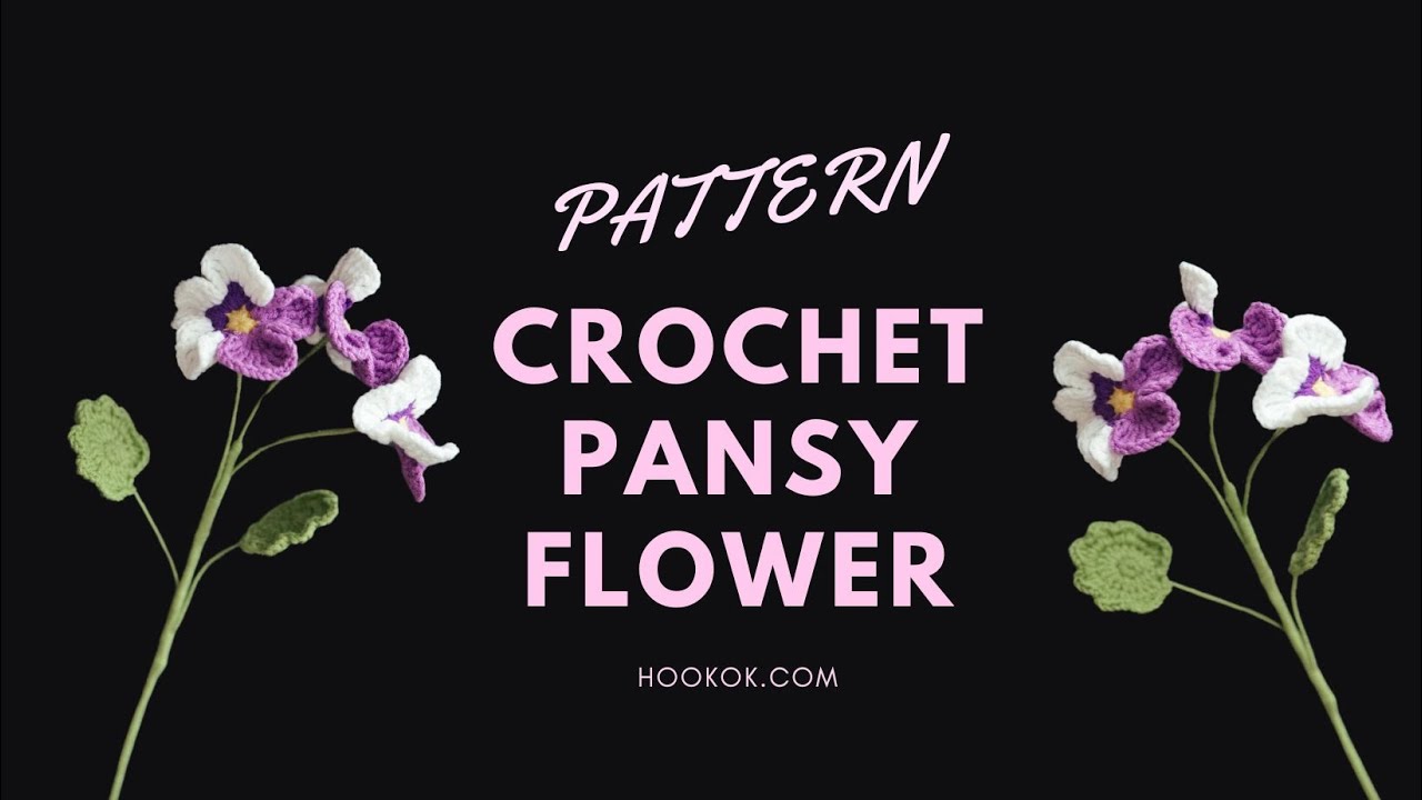 Crochet Pansy Flower