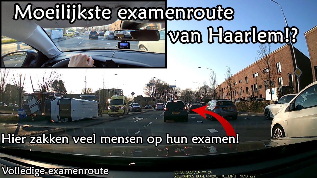 Moeilijkste examenroute van Haarlem!? (Volledige route met live tips)