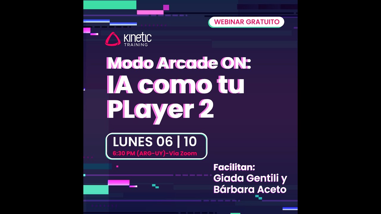 Webinar "Modo Arcade ON: la IA como tu player 2"