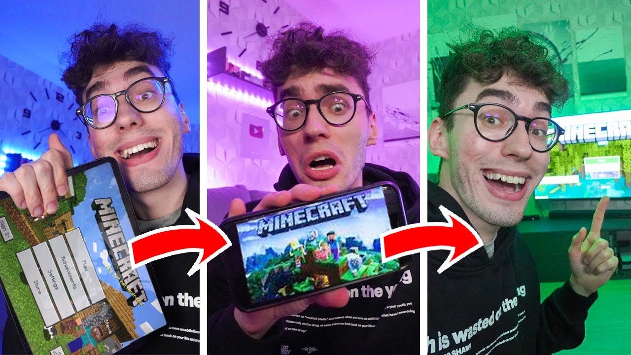 CO 5 MINUT GRAM NA INNYM URZĄDZENIU w MINECRAFT!